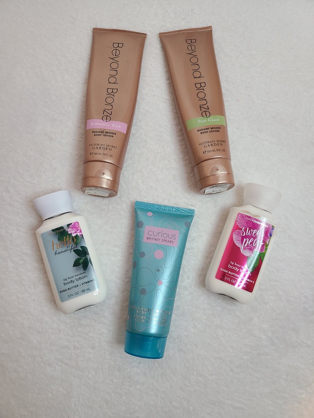 VTG Victoria's Secret Radiant Bronzer & Lotion Set Of 5